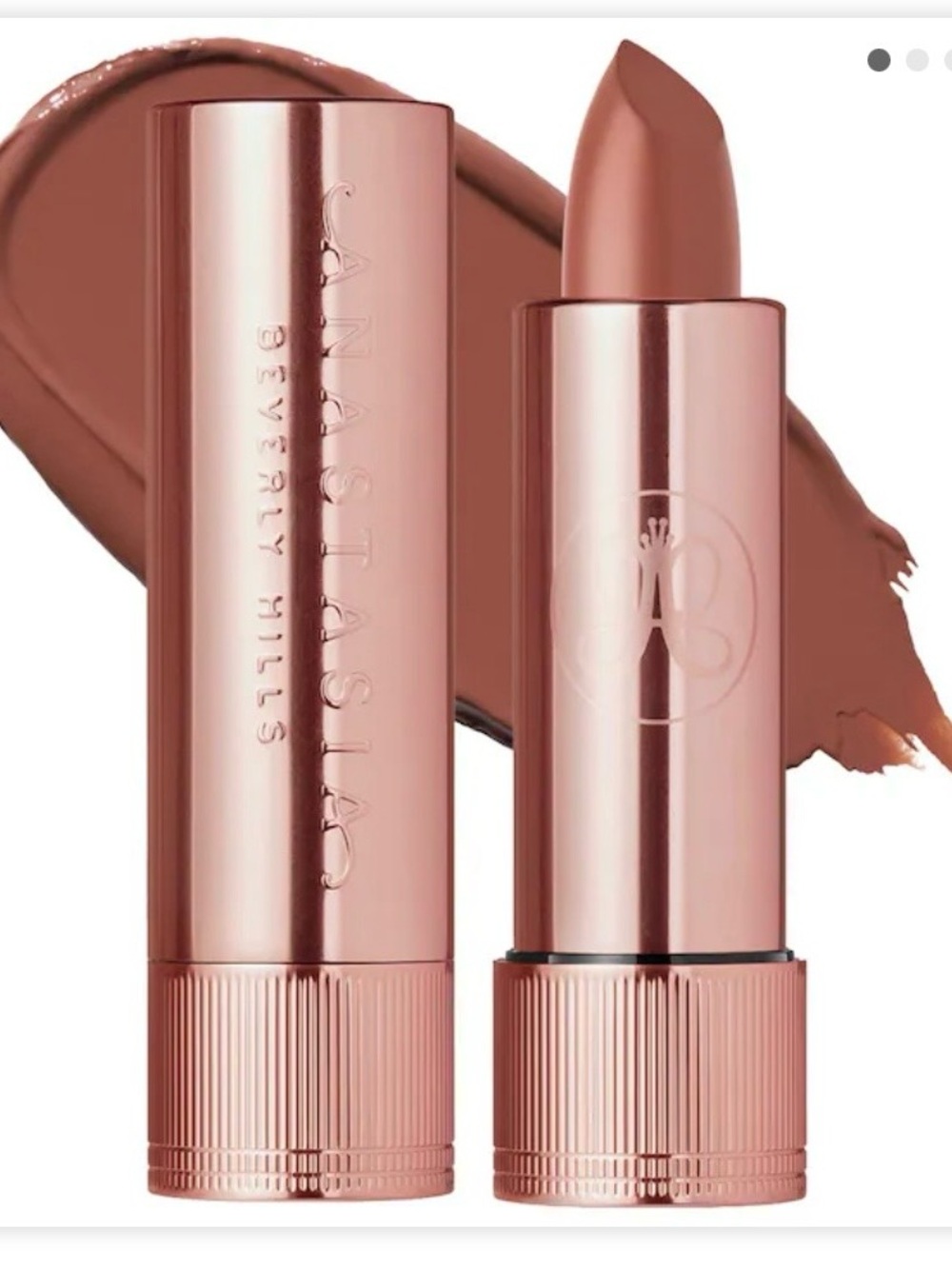24.  Anastasia Beverly Hills Matte & Satin Lipstick Rose Brown